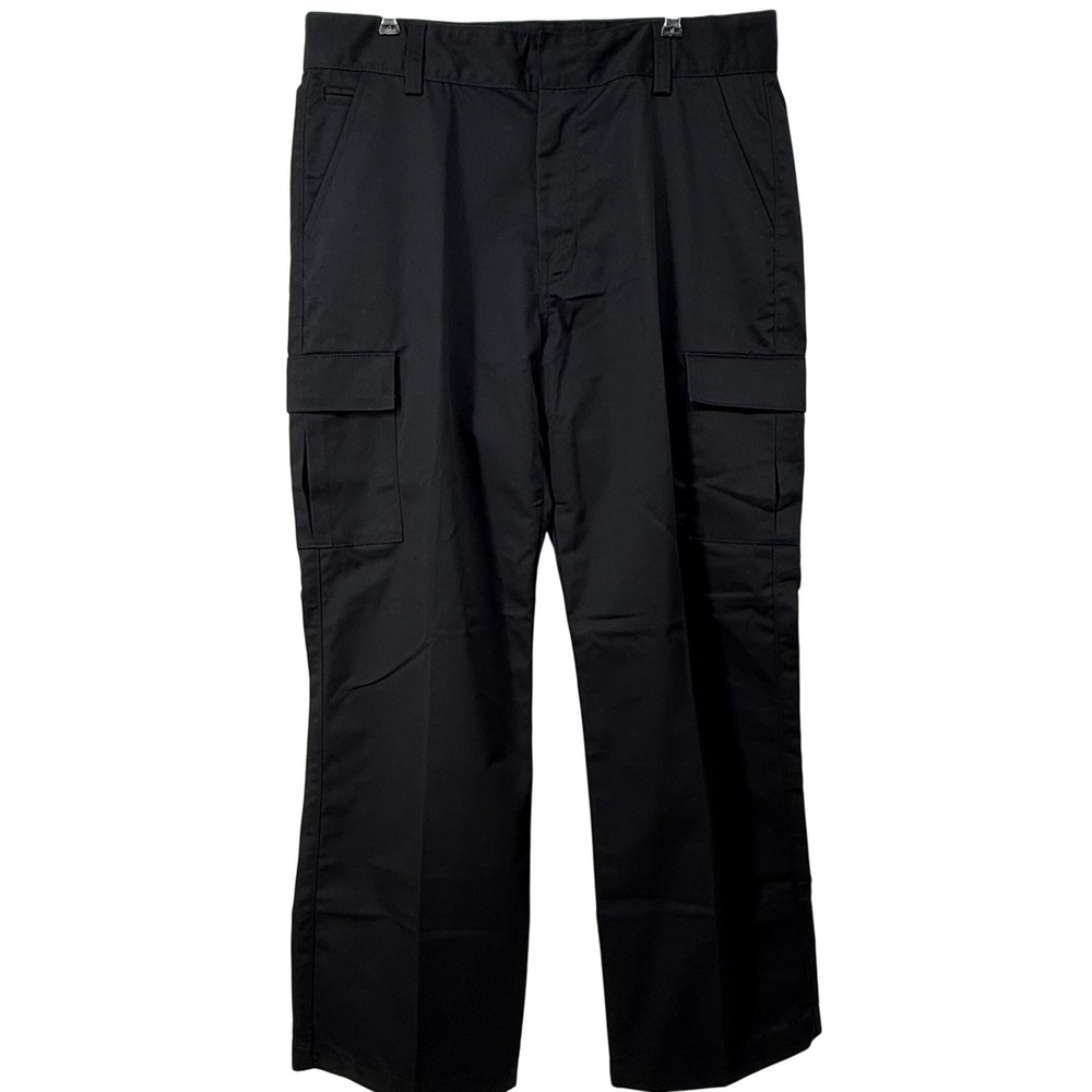 Tesla Black Men's Cargo Pants Y2K Style‎ Utility Trousers Streetwear Size 36x32